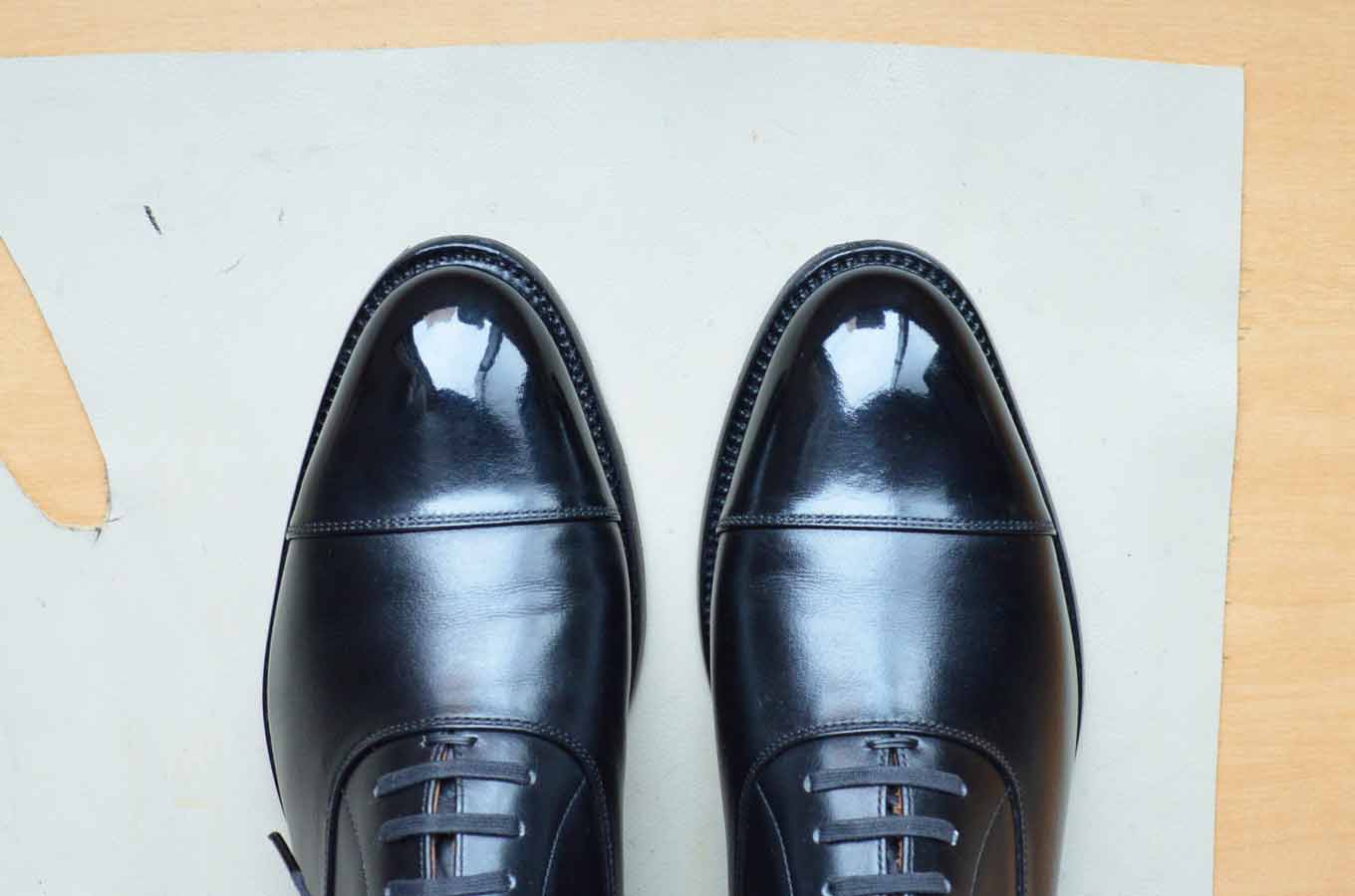 エイジング1年のスコッチグレイン匠・黒のストレートチップ | 革靴 
